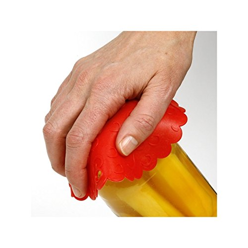 Norpro Red Silicone Jar Opener - Non-Slip Grip, 6"