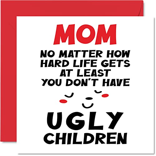 Funny Birthday Card for Mom - Hilarious Joke Design 5.7"