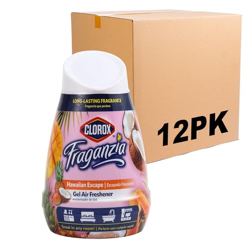 Clorox Fraganzia Gel Air Freshener Cone, Hawaiian Escape, 6 Oz (12-Pack)