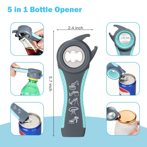 3-Piece Jar Opener Set for Weak Hands - Ergonomic Kitchen Tool