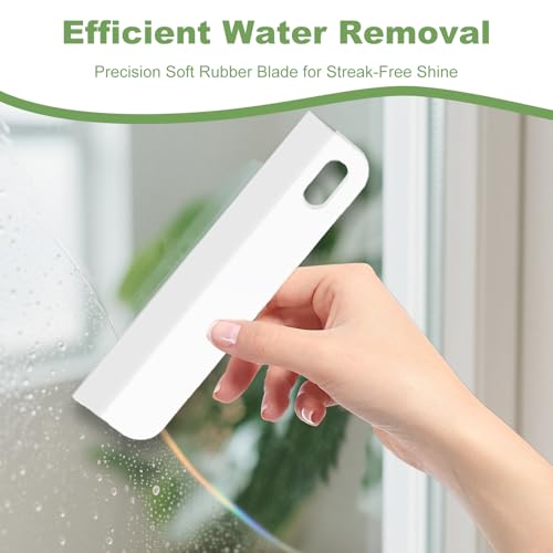 Mini Silicone Squeegee for Kitchen, Bathroom, Car Windows - 8.6in