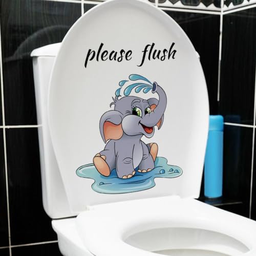 Funny Toilet Stickers Decals - Waterproof Bathroom Wall Art