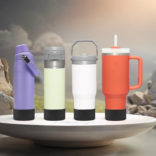 2Pcs Silicone Boot Sleeve for Stanley IceFlow Fast Flow Water Bottle 24oz,Silicone Boot Bumper for Stanley Quencher 40oz,for IceFlow 20oz 30oz,for Quick Flip GO 24oz Bottle£¨Thickened£©