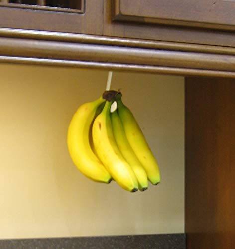 Gadjit Foldaway Banana Hook - Under Cabinet Hanger, White