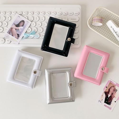 WELLRI Mini Photo Card Binder Album - 40 Pocket Holder for Kpop & Polaroid Photos