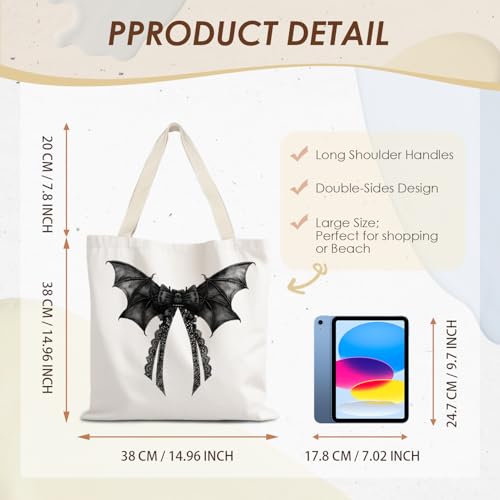 LUVADIAN Halloween Tote Bag - Eco-Friendly Pumpkin Design