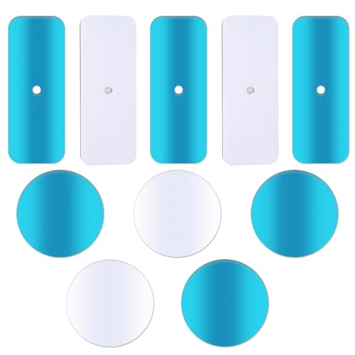 10 Pack Adhesive Metal Strips for Magnetic Under Cabinet Lights