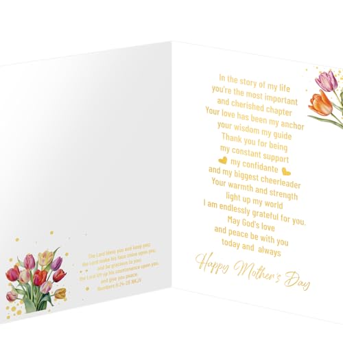 Religious Mother's Day Card for Mom - 5x7 with Envelope