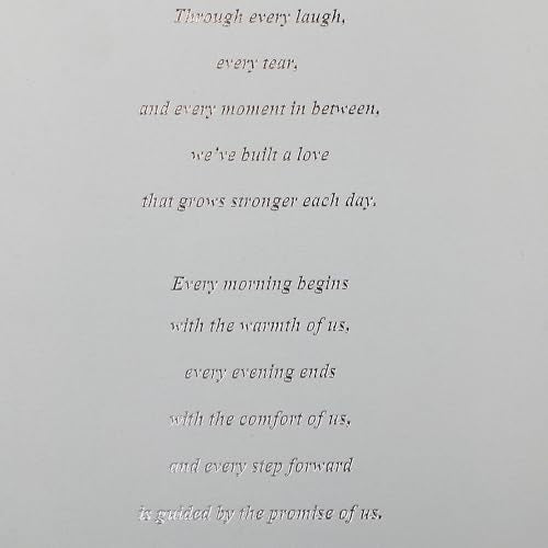 Elegant Silver Hearts Anniversary Card for Couples