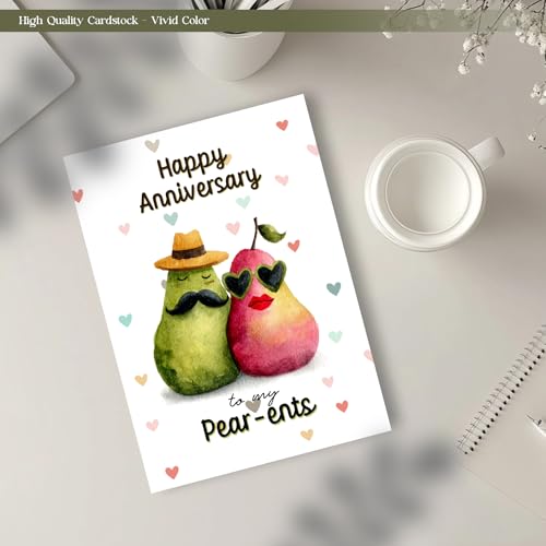 Funny Anniversary Card for Parents - Premium Quality Greeting Card