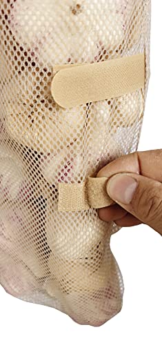 GINFH Hanging Mesh Produce Bags - 5-Pack Reusable Potato & Onion Storage