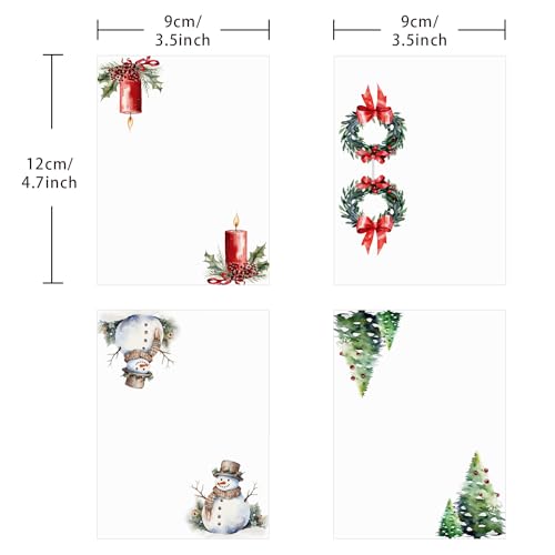Christmas Food Labels Set of 48 with Folded Place Cards & Tent Name Cards - One