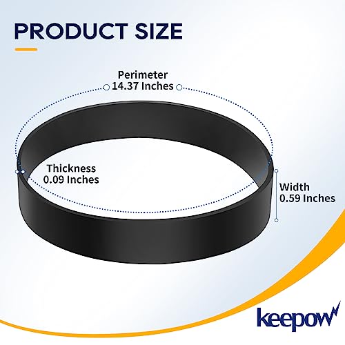 KEEPOW Style 4/5 Vacuum Belt for Dirt Devil Powermax - 2 Pack