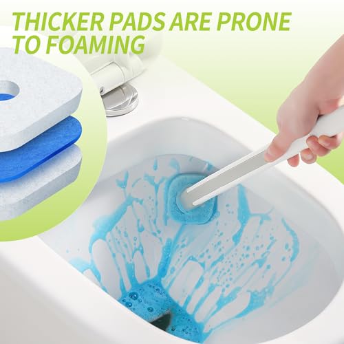 IVYROLL Toilet Bowl Cleaner Wand Refills 7 Pack Compatible with Clorox - Deep Cleaning
