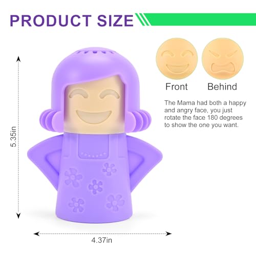 Angry Mama Microwave Cleaner - Steam Cleaning Tool with Vinegar