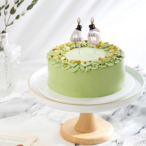 46th & 64th Birthday Candle Set | Smokeless Dual-Digit Design