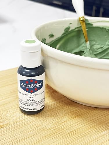AmeriColor Sage Soft Gel Paste Food Color - 0.75 Ounce Bottle