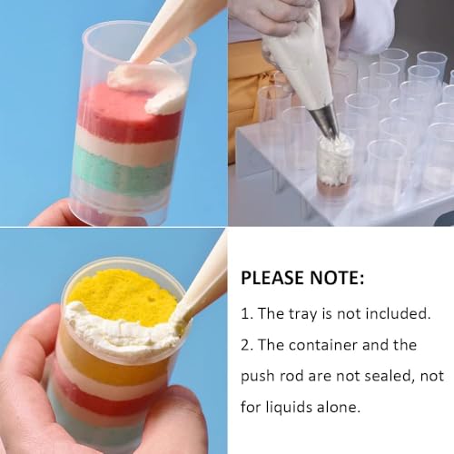 Pack of 10 Reusable Push-Up Cake Pop Containers - Clear Dessert Cups