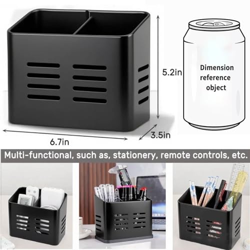 EdgeVue Dual-Compartment Kitchen Utensil Holder - Sturdy & Ventilated