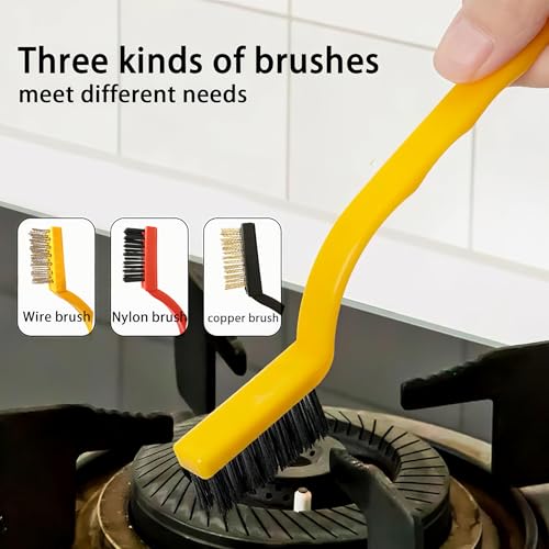 LaGalian 16Pcs Crevice Cleaning Brush Set for Deep Home & Kitchen Gap Cleaning
