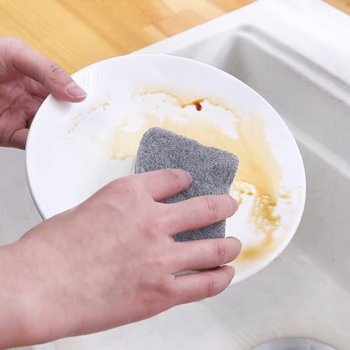 10 Pcs Non-Scratch Dishwashing Sponges for Kitchen Cleaning