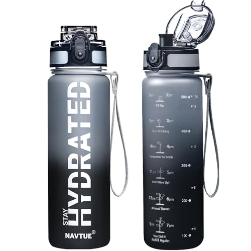 16.9 oz Motivational Tritan Water Bottle - BPA-Free & Leakproof