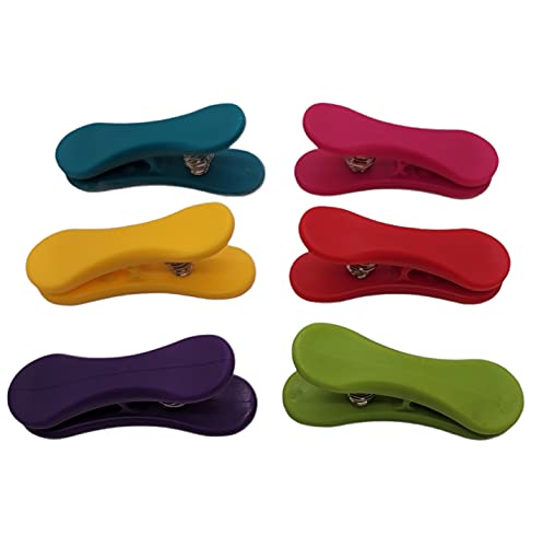 Handy Housewares 6-Piece Colorful Bag Clip Set for Food & Crafts