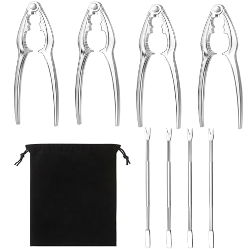 8-Piece Seafood Tool Set with Crab Crackers & Forks