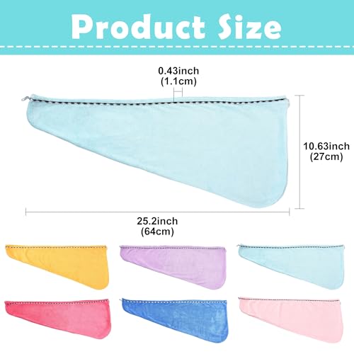 MakemadeDIY Hot Pink Microfiber Hair Towel Wrap 2 Pack - Quick Dry, Anti-Frizz Turban for Women