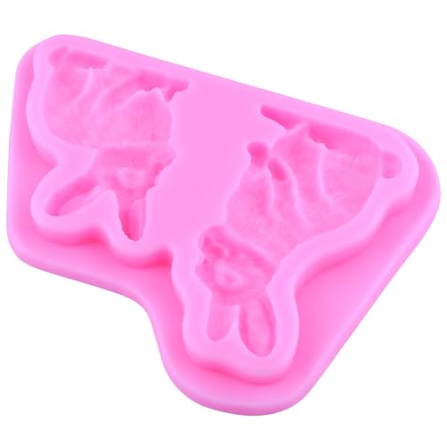 Easter Rabbit Silicone Fondant Mold for Cake & Candy Decoration