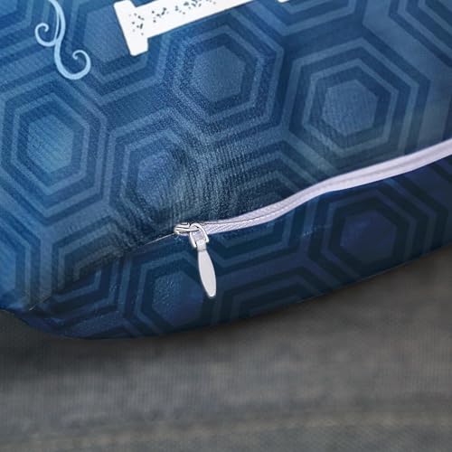 Cosovia 18x18 Inch Blue Nautical Quote Throw Pillow Covers, Set of 4
