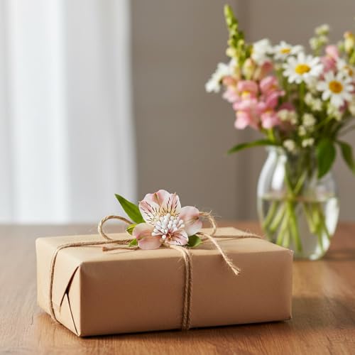 800PCS Double Head White Pearlized Flower Stamen for DIY Crafts