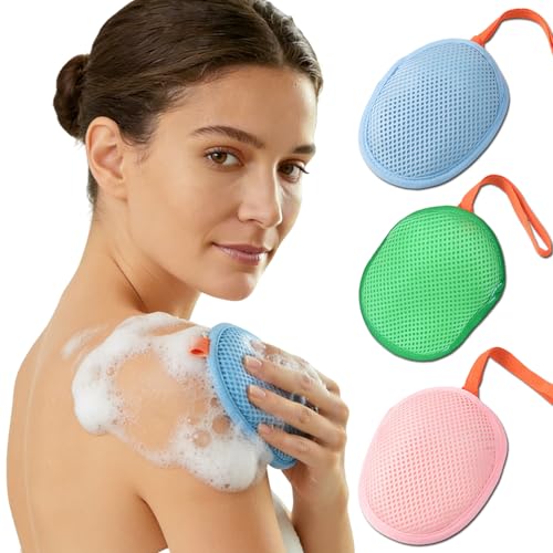 Exfoliating Soap Saver Bag Mesh Pouch for Bar Soap 3PCS