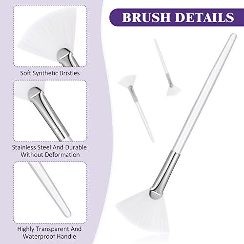Maitys 6 Pack Fan Mask Brush - Soft Fiber Bristles for Facial Skincare