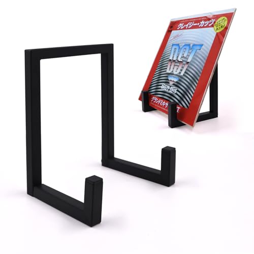 Vinyl Record Holder - 1 Piece Metal Display Stand for Albums