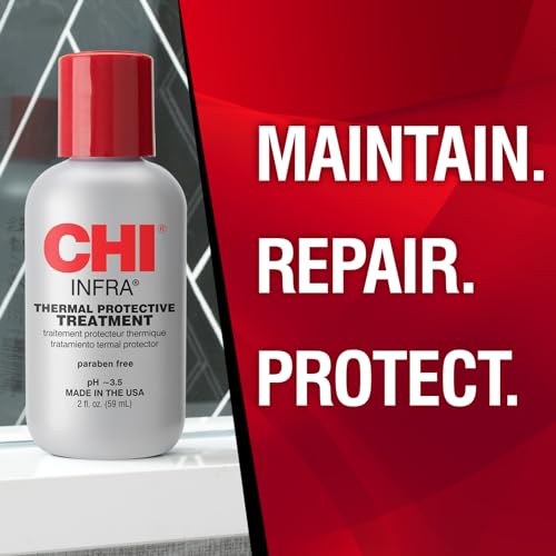CHI Infra Thermal Protective Hair Treatment 2 oz - Sulfate-Free Hydrating Formula for Shine & Softness