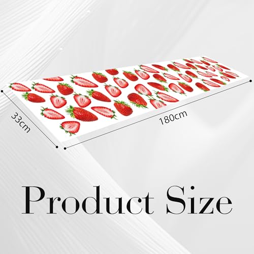 Strawberry Spring Table Runner 13 x 72 Inches Kitchen Dining Decor