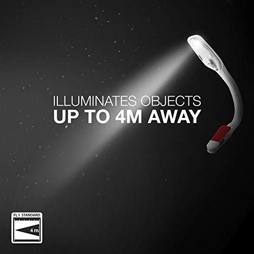 Energizer LED Clip-On Book Light for Reading, White, 1-Pack