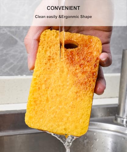 METUUTER Heavy Duty Dual-Sided Kitchen Scrub Sponges - 12 Count