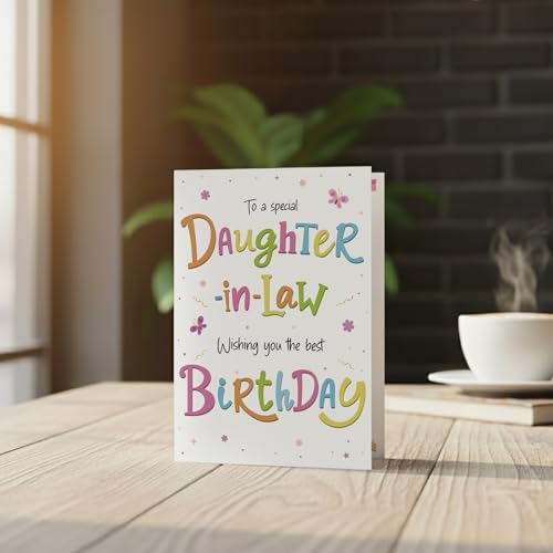 Birthday Card for Daughter-in-Law - Cheerful A5 Design with Verse