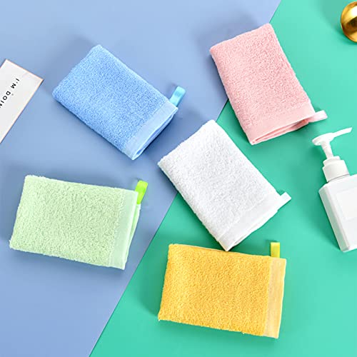 Soft Microfiber Hand Towels - 5 Pcs 12x12 in with Hanging Loop