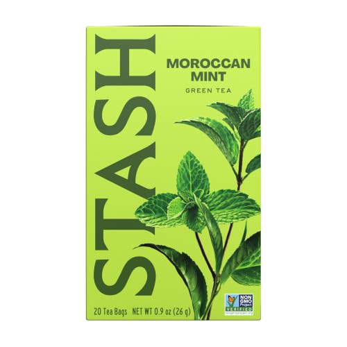 Stash Tea Moroccan Mint Green Tea - 20 Foil-Wrapped Bags