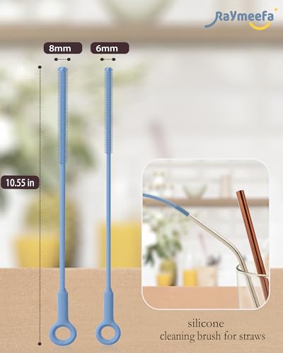 Raymeefa Straw Cleaner Brush Set - Scratch-Free Silicone Cleaning Tool