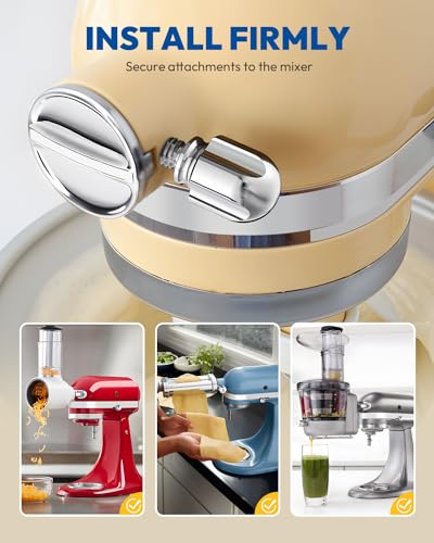 Kitchen Aid Mixer Knob Screw Replacement - 1.65'' Chrome, Aluminum