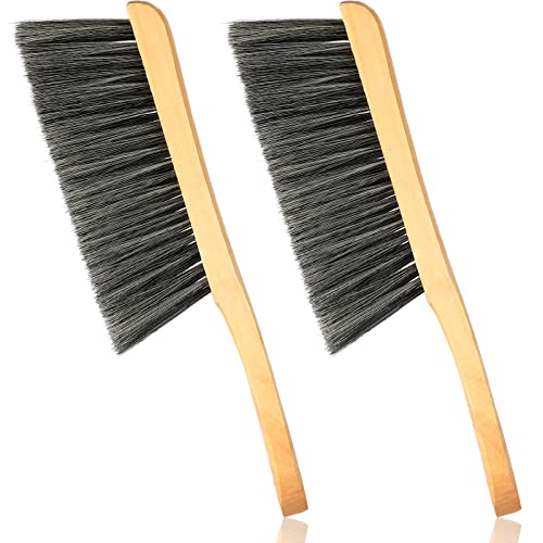Patelai Wooden Bench Brushes - 2 Pack Natural Fiber Cleaning Tools