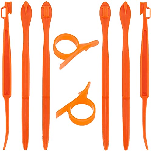 LUTER Plastic Orange Peeler Set Citrus Fruit Cutter Kitchen Gadget 8pcs