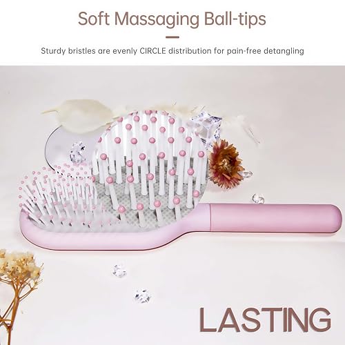 Arthaxi Detangler Hair Brush for Women - Pain-Free Paddle Brush