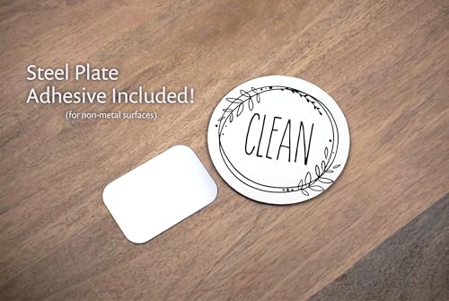 SimplyNeat Clean Dirty Dishwasher Magnet - Double-Sided 3.5" Indicator