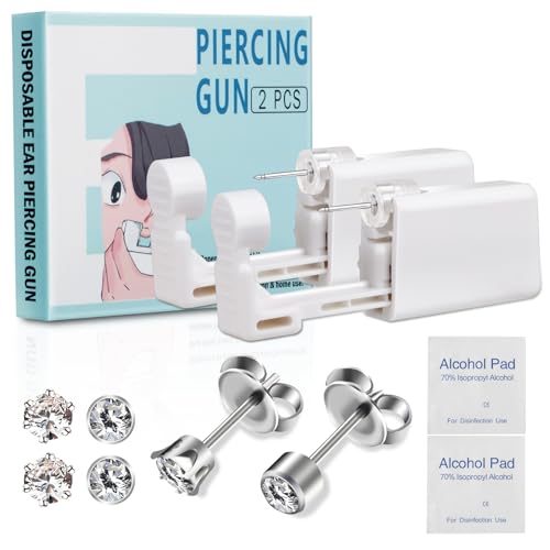 Giloner Disposable Self-Piercing Ear and Nose Piercing Kit with Studs