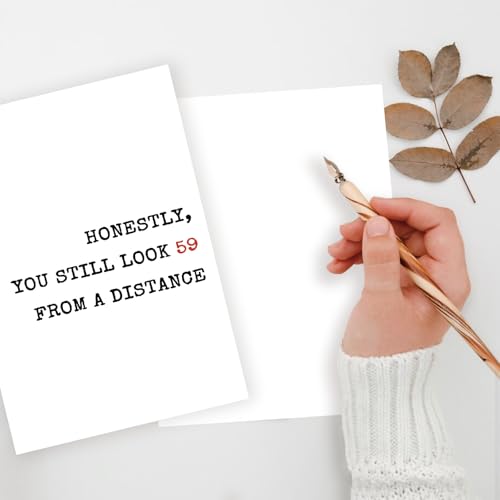Funny 60th Birthday Card – Humorous Gift for Men & Women